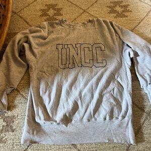 L UNCC Distressed Sweatshirt